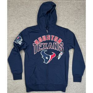 NFL Houston‎ Texans Team Apparel Full Zip Long Sleeve Hoodie Size Small